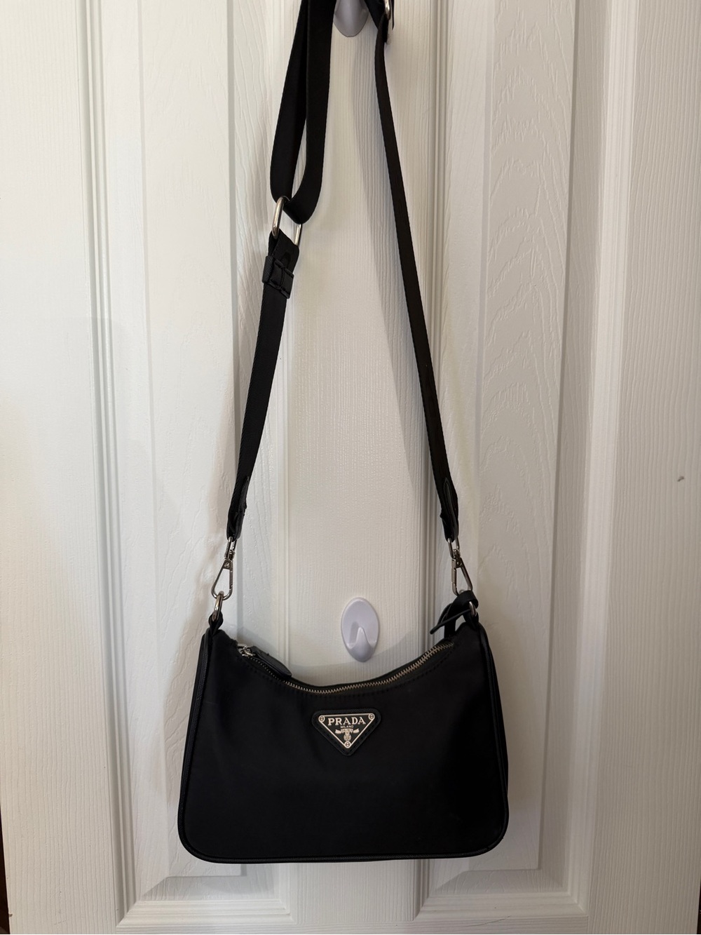 Prada Black Nylon Shoulder Crossbody Bag